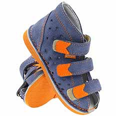 Kinder-Schutzpantoffeln mit Thomas-Absatz mit Klettverschluss