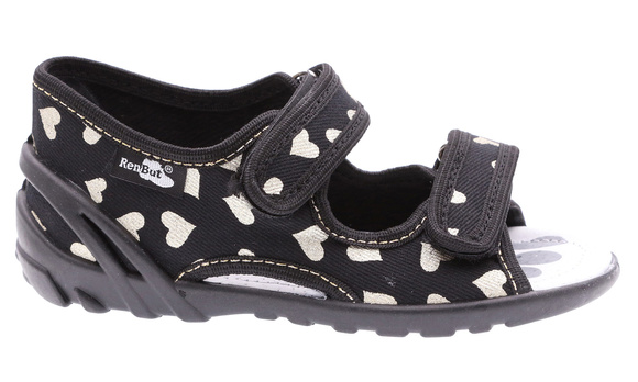 Kinder Textil Hausschuhe, Klettsandalen