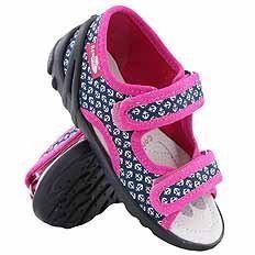 Kinder Textil Hausschuhe, Klettsandalen