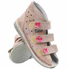 Kinder-Schutzpantoffeln mit Thomas-Absatz mit Klettverschluss