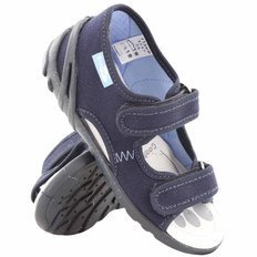 Kinder Textil Hausschuhe, Klettsandalen