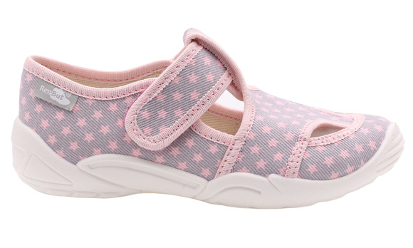 Kinder Hausschuhe Textilschuhe mit Klettverschluss