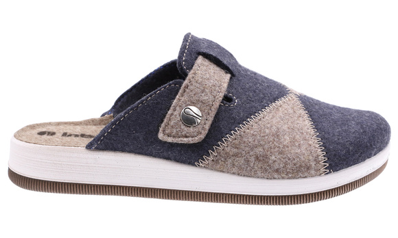 Damen Hausschuhe warme Hausschuhe Filz Klettverschluss