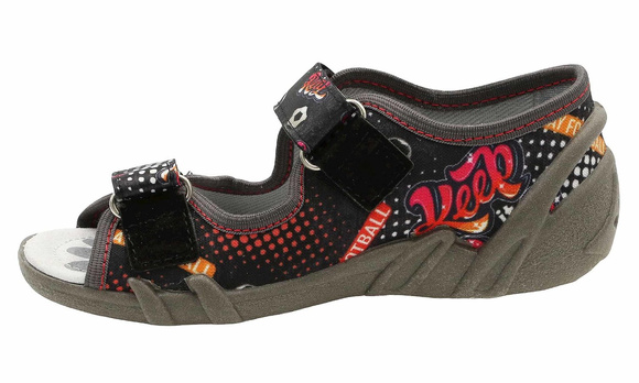 Kinder Textil Hausschuhe Sandalen mit Klettverschluss