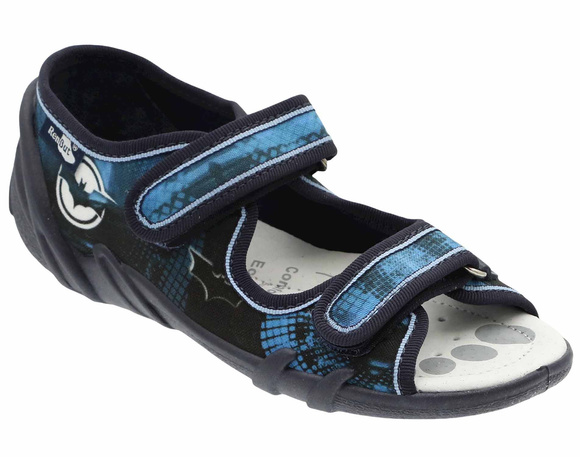 Kinder Textil Hausschuhe Sandalen mit Klettverschluss