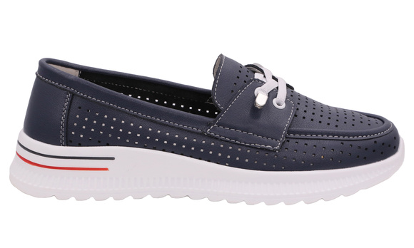 Damenschuhe durchbrochene Mokassins