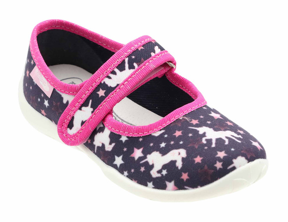 Kinder Hausschuhe Textilschuhe mit Klettverschluss