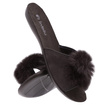 Hausschuhe Damen niedrig Pompon Hausschuhe