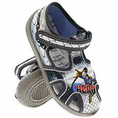 Kinder Hausschuhe Textilschuhe mit Klettverschluss