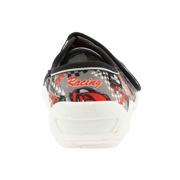 Kinder-Textilhausschuhe mit Klettverschluss