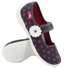 Kinder Hausschuhe Textilschuhe mit Klettverschluss