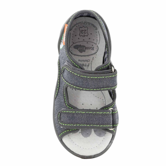 Kinder Textil Hausschuhe, Klettsandalen