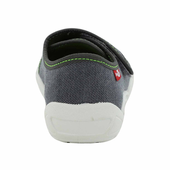 Kinder-Textilhausschuhe mit Klettverschluss