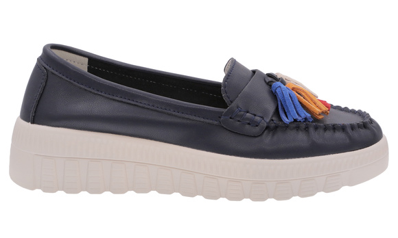 Damenschuhe Mokassins Fransen