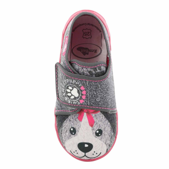 Kinder Hausschuhe Textilschuhe mit Klettverschluss