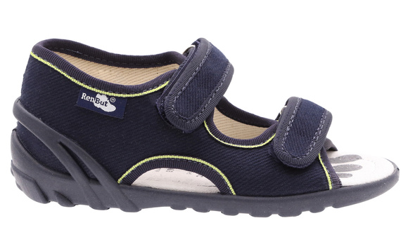 Kinder Textil Hausschuhe, Klettsandalen