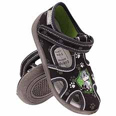 Kinder Hausschuhe Textilschuhe mit Klettverschluss