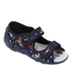 Kinder Textil Hausschuhe Sandalen mit Klettverschluss