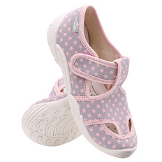 Kinder Hausschuhe Textilschuhe mit Klettverschluss