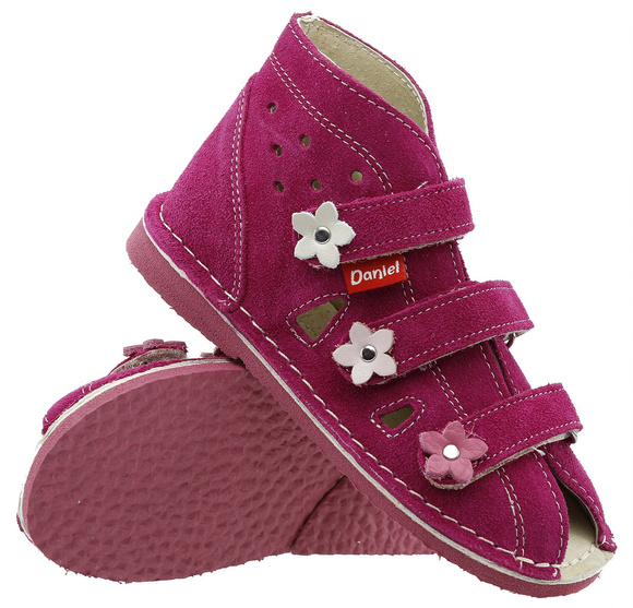 Kinder-Schutzpantoffeln mit Thomas-Absatz mit Klettverschluss