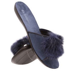 Hausschuhe Damen niedrig Pompon Hausschuhe