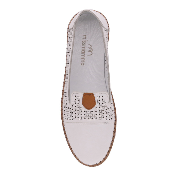 Damenschuhe durchbrochene Mokassins