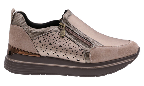 Damen Sportschuhe Sneakers mit Reißverschluss