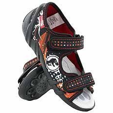 Kinder Textil Hausschuhe Sandalen mit Klettverschluss