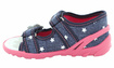 Kinder Textil Hausschuhe, Klettsandalen