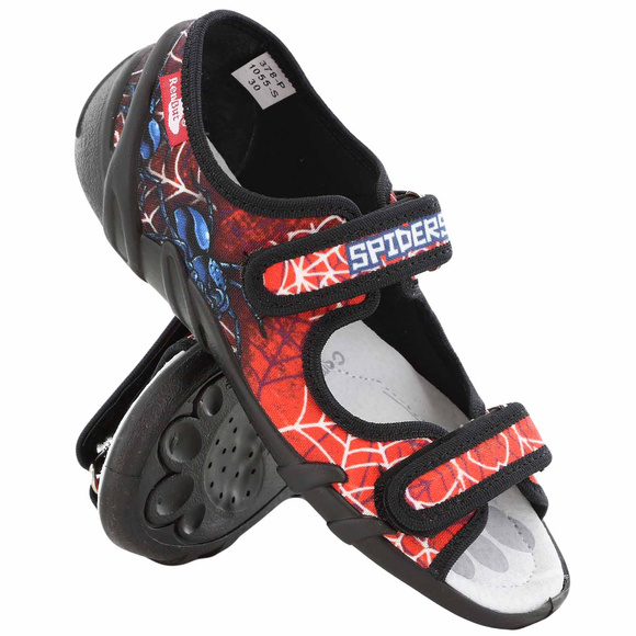 Kinder Textil Hausschuhe Sandalen mit Klettverschluss