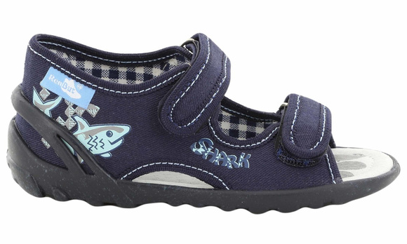 Kinder Textil Hausschuhe, Klettsandalen