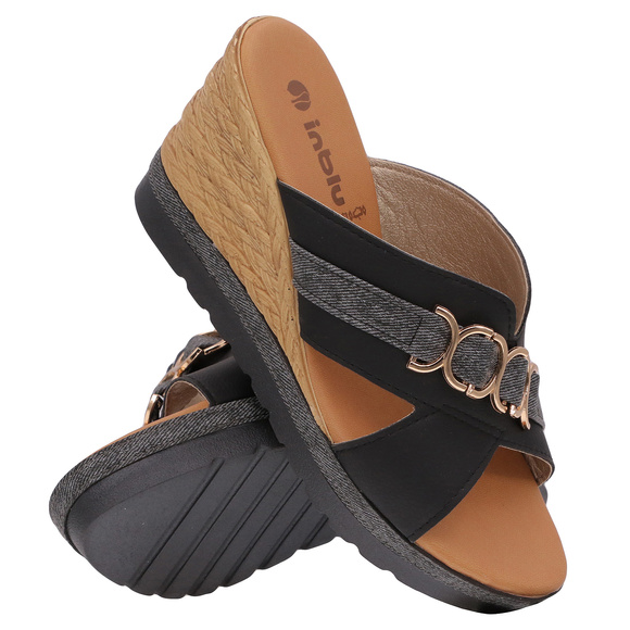 Damen-Flip-Flops mit Keilabsatz