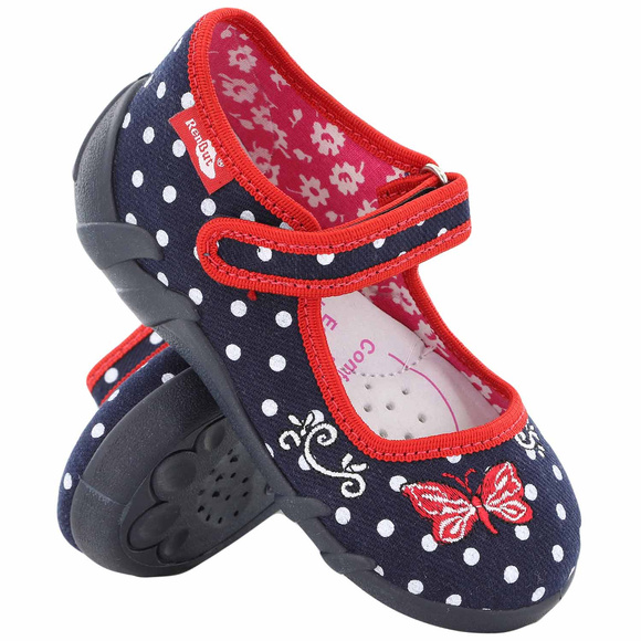 Kinder Hausschuhe Textilschuhe mit Klettverschluss