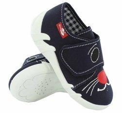 Kinder Hausschuhe Textilschuhe mit Klettverschluss