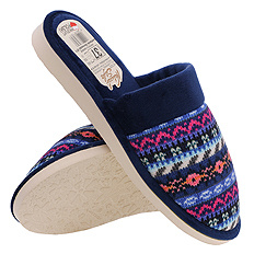 Damen-Hausschuhe mit norwegischem Muster