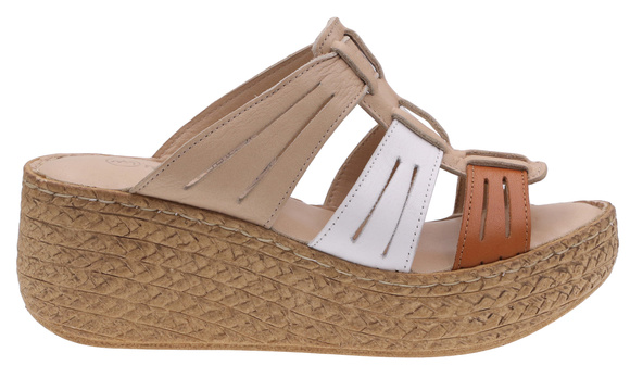 Hohe Damen-Flip-Flops mit Keilabsatz