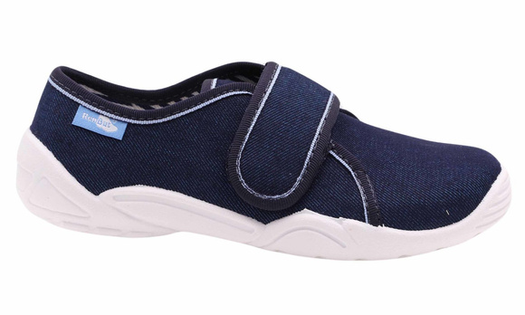 Kinder-Textilhausschuhe mit Klettverschluss