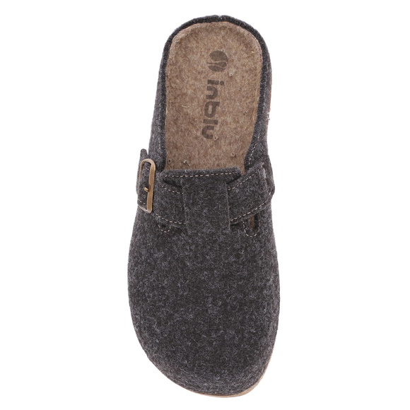 Herrenhausschuhe aus Filz mit Schnalle