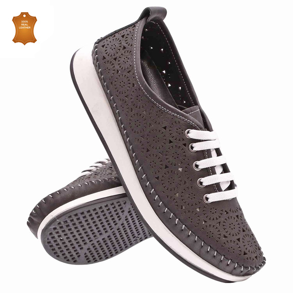 Damenschuhe durchbrochene Halbschuhe