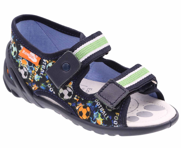 Kinder Textil Hausschuhe, Klettsandalen
