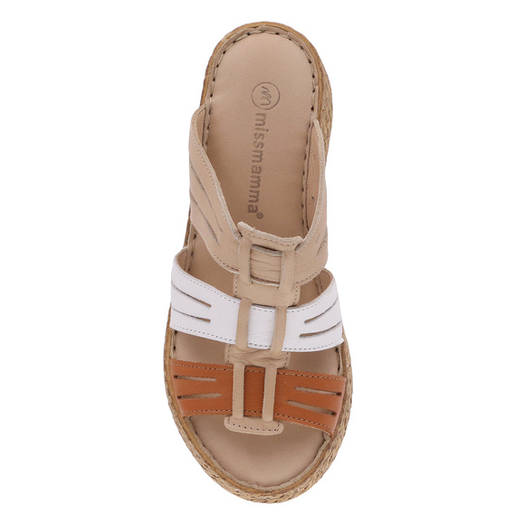 Hohe Damen-Flip-Flops mit Keilabsatz