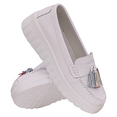 Damenschuhe Mokassins Fransen