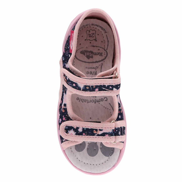 Kinder Textil Hausschuhe, Klettsandalen