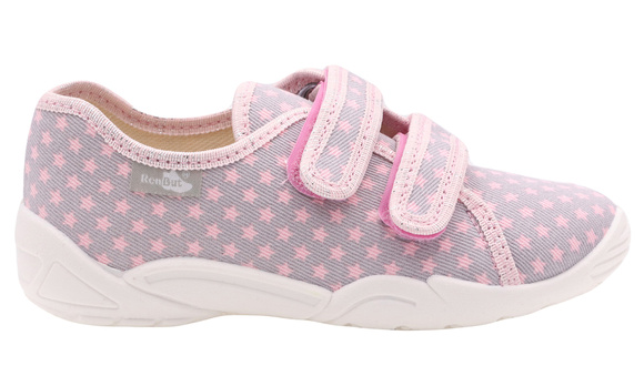 Kinder Hausschuhe Textilschuhe mit Klettverschluss