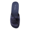 Hausschuhe Damen niedrig Pompon Hausschuhe