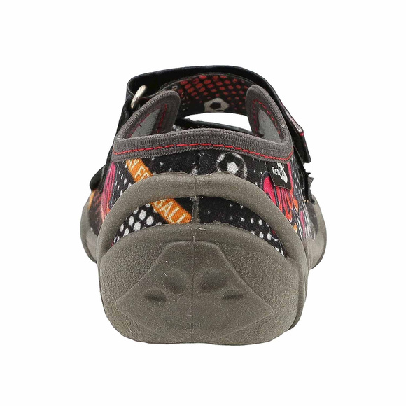 Kinder Textil Hausschuhe Sandalen mit Klettverschluss