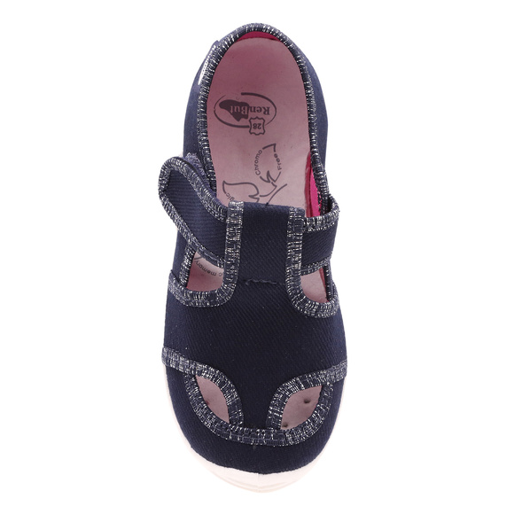 Kinder Hausschuhe Textilschuhe mit Klettverschluss