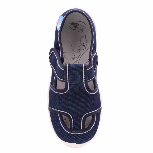 Kinder Hausschuhe Textilschuhe mit Klettverschluss