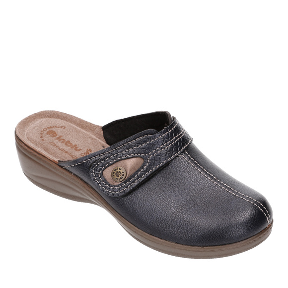 Damen Hausschuhe hoch Klett Hausschuhe