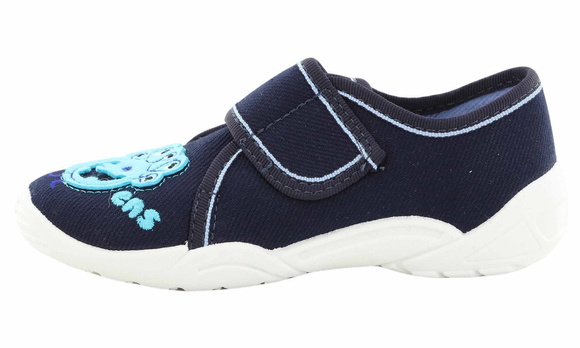 Kinder-Textilhausschuhe mit Klettverschluss